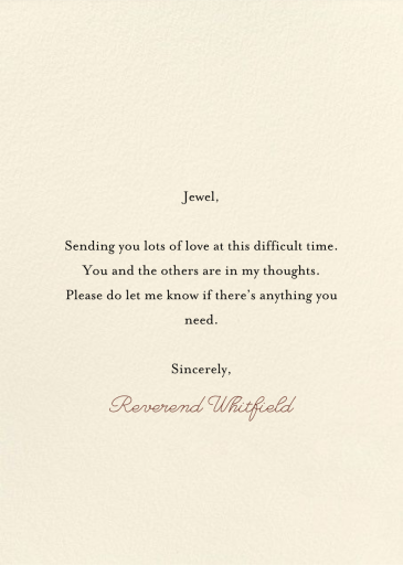 Sympathy Bouquet - Sympathy Card by Hello!Lucky - Back