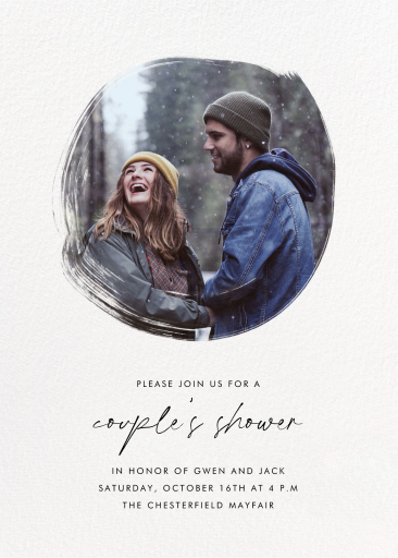 Painted Circle - Bridal Shower Invitation by Paperless Post