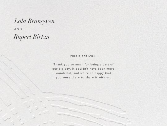 Blithe (Thank You) by Kelly Wearstler