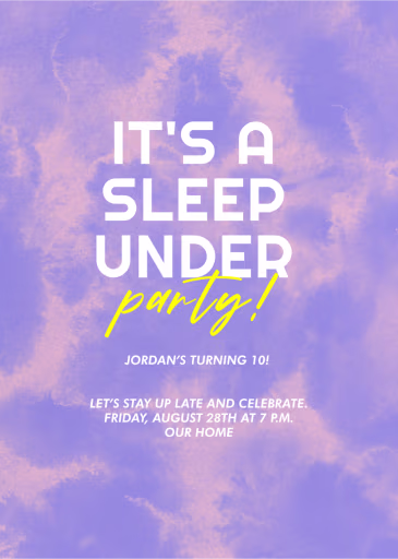 Lavender Tie Dye - Birthday Invitation by Paperless Post