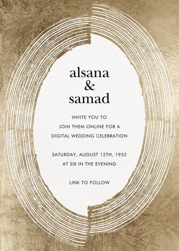 Ilona Frame - Wedding Invitation by Kelly Wearstler