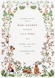 Forest Border (Inslee Fariss) - Baby Shower Invitation by Dogwood Hill