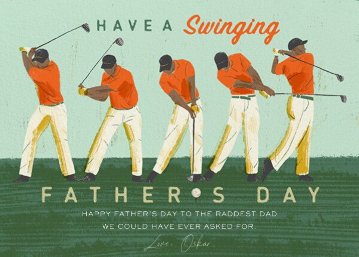 Big Swing - Father's Day Card by Paperless Post