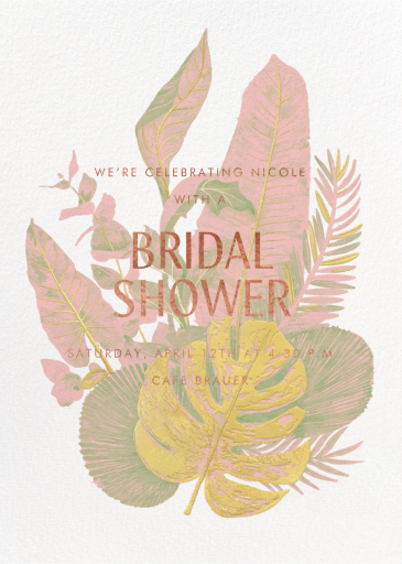 Tropics - Bridal Shower Invitation by Paperless Post