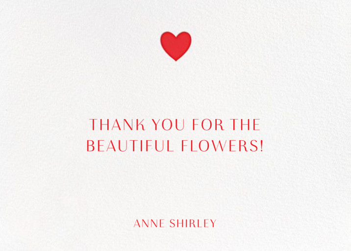 Heart Thank You - Stationery by Paperless Post