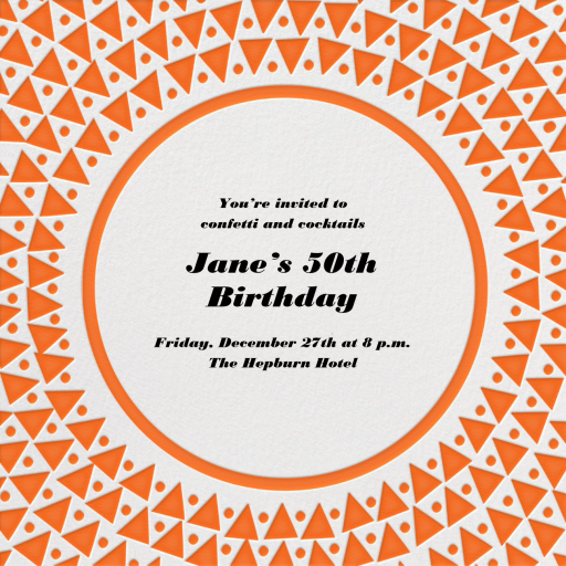 Radial Triangles - Corporate Reception Invitation by Paperless Post