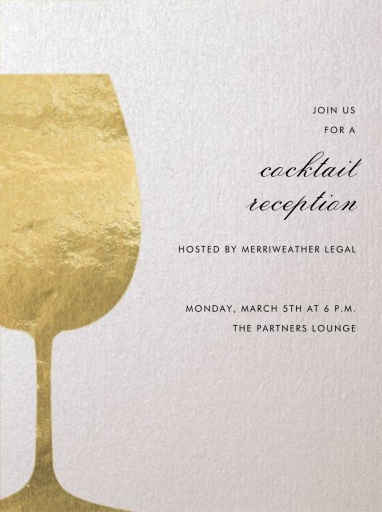 Wineglass Foil by Paperless Post