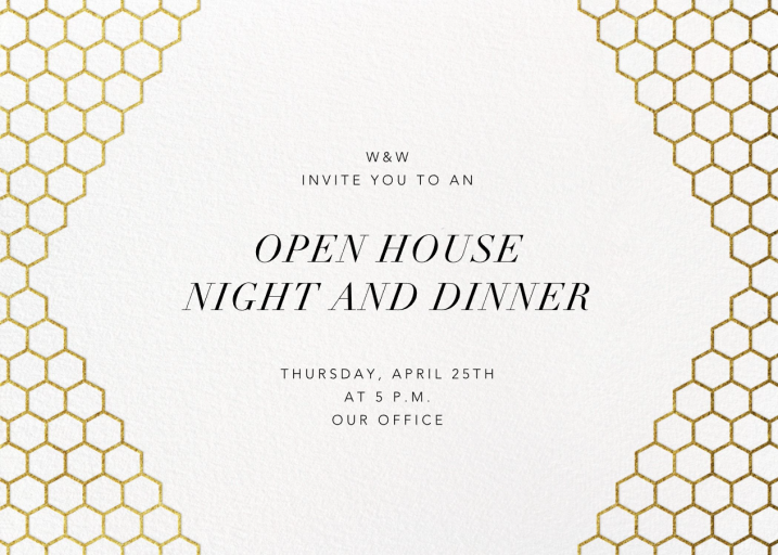 Honeycomb Party - Open House Invitation by Paperless Post