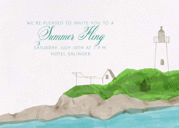 Little Lighthouse - Beach Party Invitation by Paperless Post