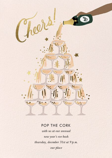 Champagne Tower - Party Invitation by Rifle Paper Co.