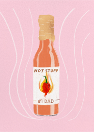 Number One Hot Sauce - Father's Day Card by Carolyn Suzuki Studio