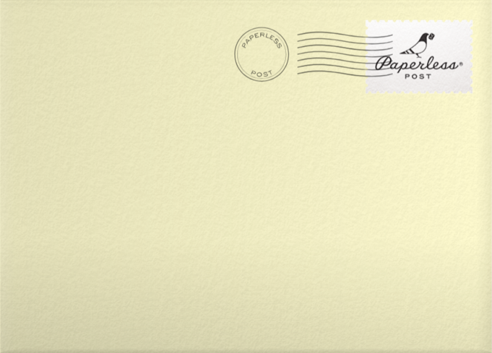 Gold Ornament - Paperless Post Envelope