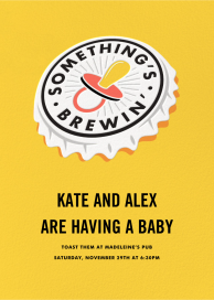 Something's Brewin' - Baby Shower Invitation by Paperless Post