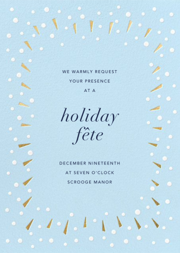 Snow Glow - Holiday Party Invitation by Paperless Post