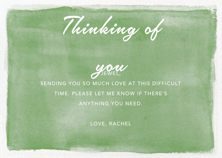 Watercolor Retirement - Sympathy Card by Paper Source