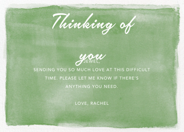 Watercolor Retirement - Announcement by Paper Source