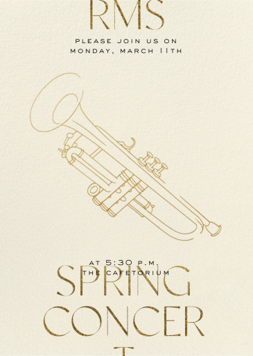 Performance - Trumpet - Business Invitation by Paperless Post