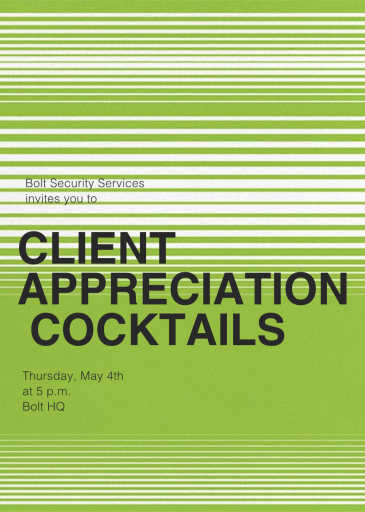 Optical Horizons - Cocktail Party Invitation by Paperless Post