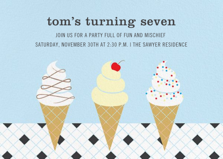 Ice Cream Parlor - Birthday Invitation by Paperless Post