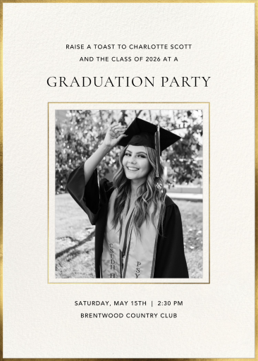 Next Chapter - Celebration Invitation by Sugar Paper