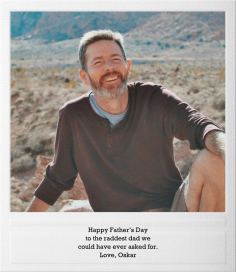 Snapshot - Single Sided - Father's Day Card by Paperless Post