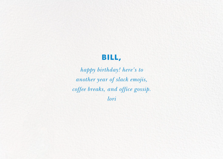 Baronial - Birthday Card by kate spade new york - Back