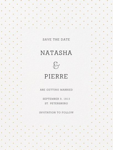 Grand Jatte (Save The Date) by Crane & Co.