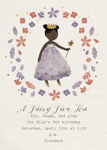 Fairy Princess - Birthday Invitation by Merrilee Liddiard