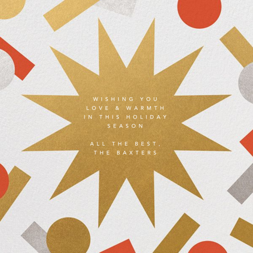 Holiday Confetti - Holiday Card by Paperless Post - Back