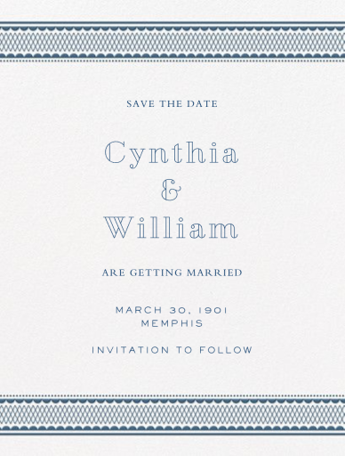 Commerce Street (Save The Date) by Crane & Co.