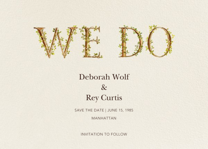 Twining Proposal - Save the Date by Felix Doolittle