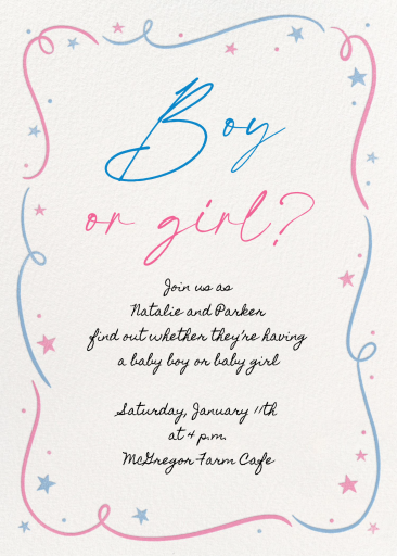 Cotton Candy - Gender Reveal Invitation by Paperless Post