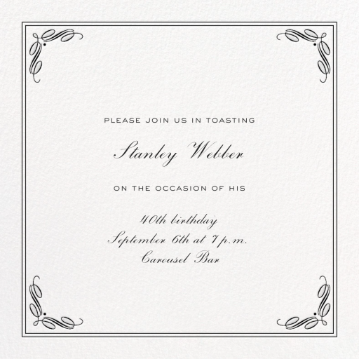 Regency Square - Cocktail Party Invitation by Paperless Post