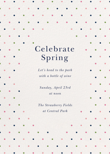 Sweet Stipple - Spring Party Invitation by kate spade new york