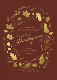 Golden Harvest - Thanksgiving Card by Paperless Post