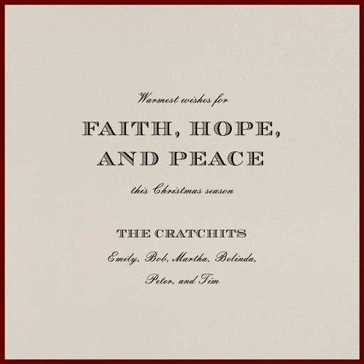 Pine Cone Bow (Square) - Christmas Card by Paperless Post - Back