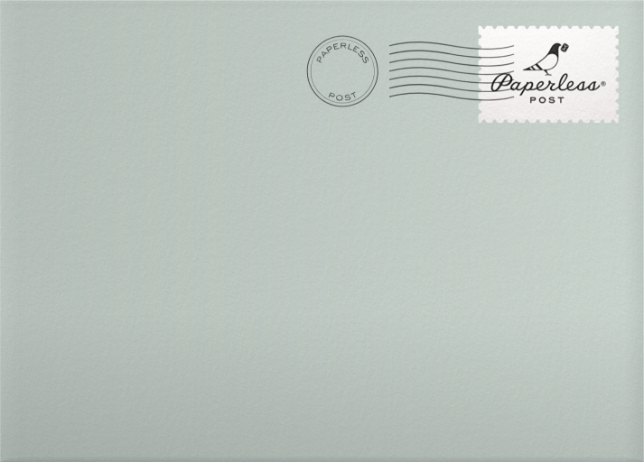 Photo Confetti New Year Card Envelope