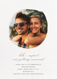 Painted Circle - Engagement Party Invitation by Paperless Post