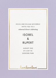 Thirds a Charm - Rehearsal Dinner Invitation by kate spade new york