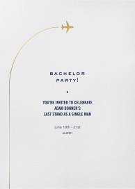 Flying High - Bachelor Party Invitation by Paperless Post
