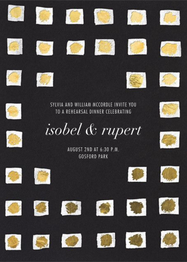 Amorata - Rehearsal Dinner Invitation by Kelly Wearstler