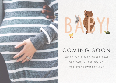 Bunny, Bear, and Baby (Photo) - Announcement by Rifle Paper Co.