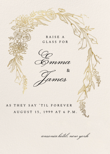 Blooming Arch - Wedding Invitation by Paperless Post