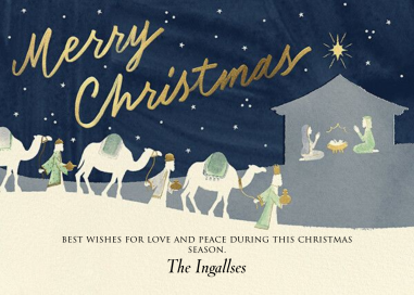Three Kings - Christmas Card by Paperless Post
