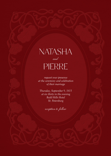 Embossed Vines - Wedding Invitation by Paperless Post