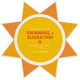 Sunshine - Beach Party Invitation by Jonathan Adler