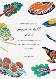 Farm to Table - Invitation by Happy Menocal