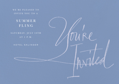 Written in Ink - Summer Party Invitation by Stephanie Fishwick