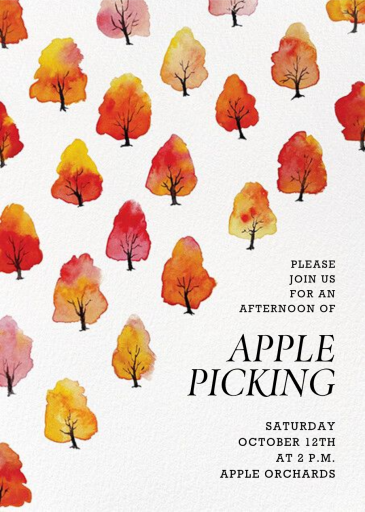 Wild Apples - Fall Party Invitation by Paperless Post