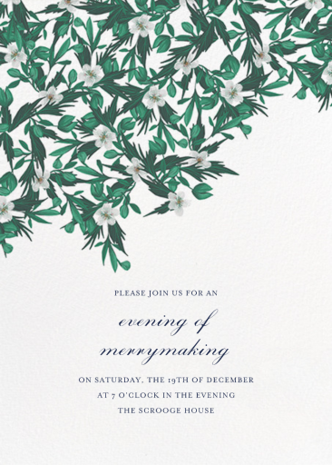 Snowrose Hedge - Party Invitation by Paperless Post